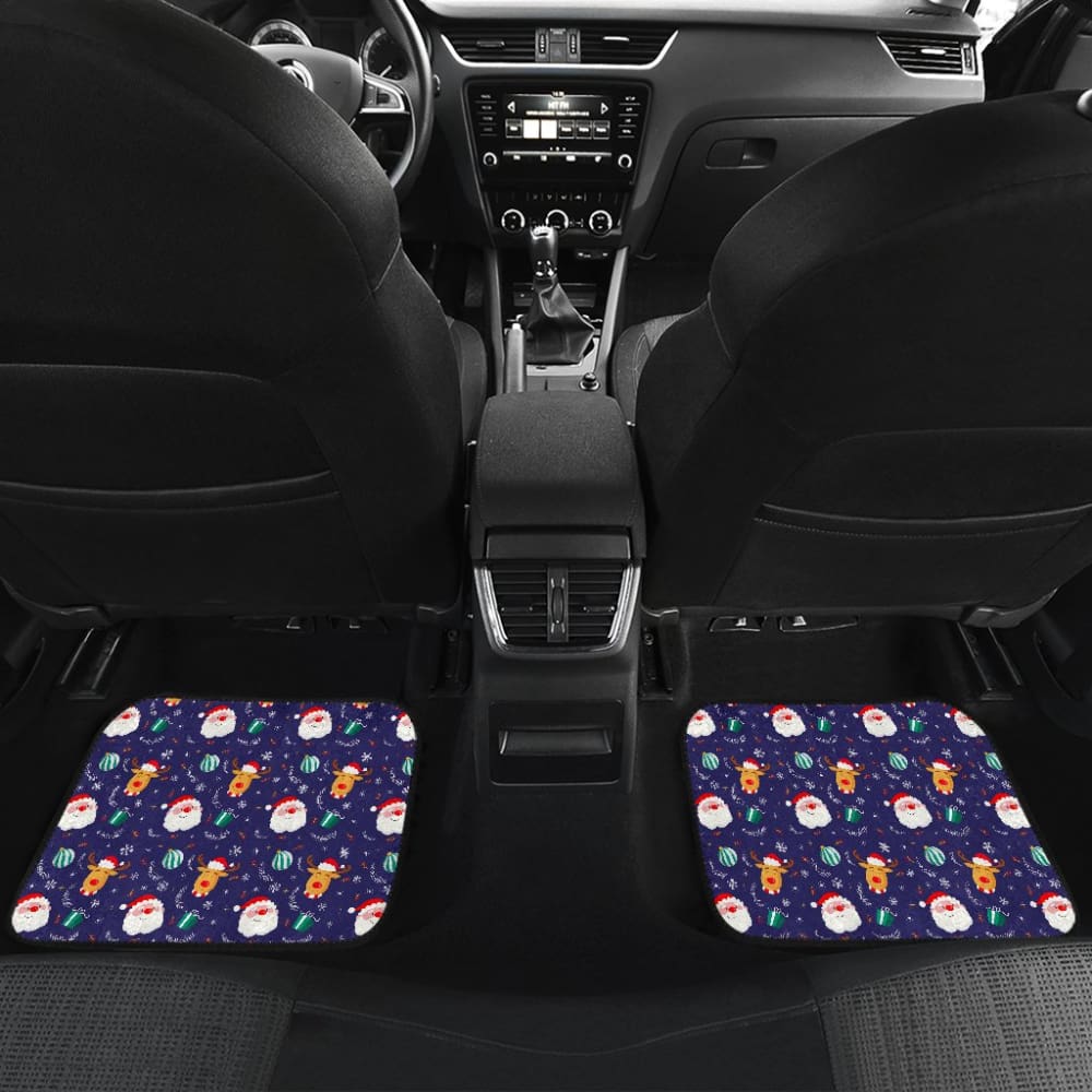 Christmas Santa Claus Reindeer Car Floor Mats