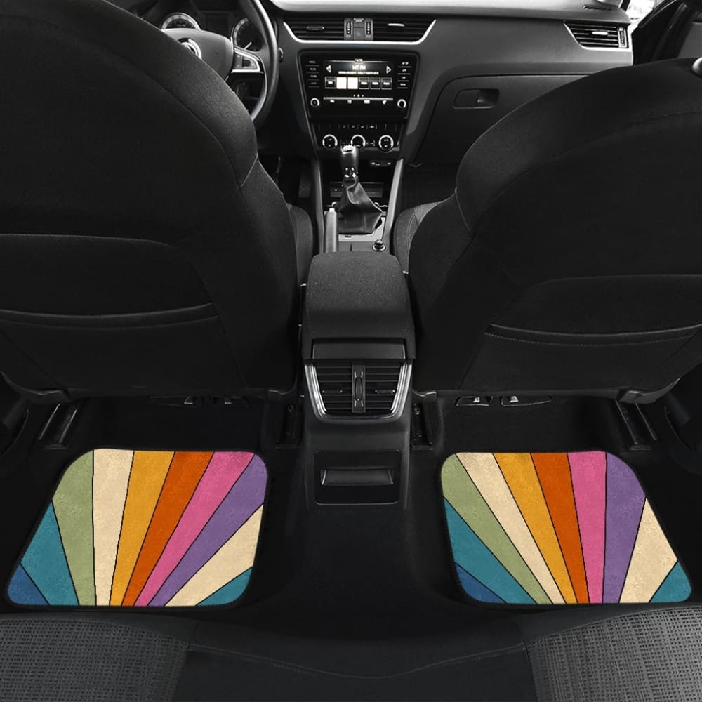 Retro Stripes Car Floor Mats