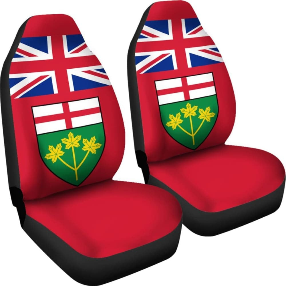 Canada Ontario Flag Car Seat Covers