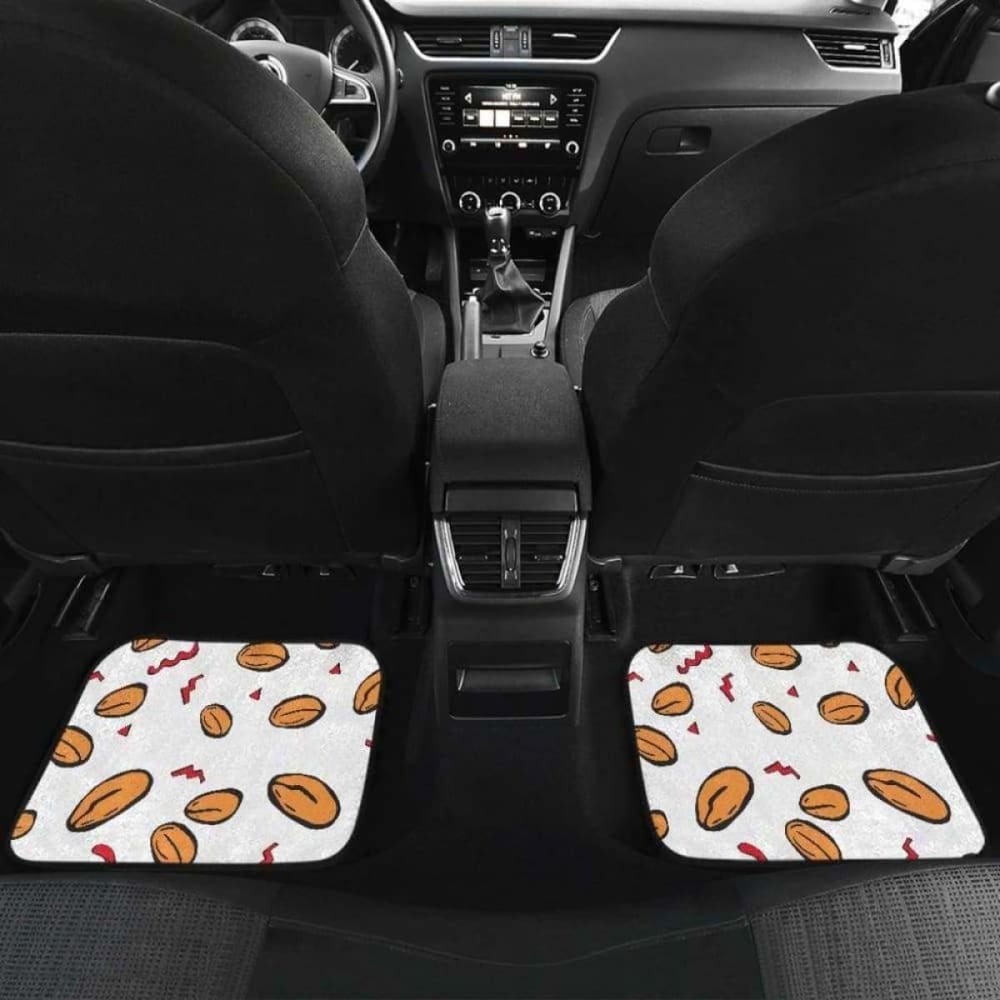 Peanuts Pattern Background Front And Back Car Mats