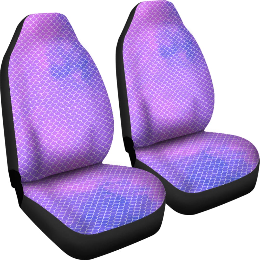 Watercolour Mermaid Scales in Purple and Blue Car Seat Covers