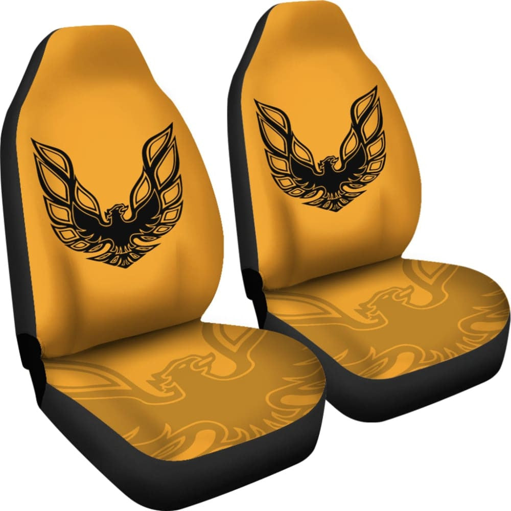 Pontiac Firebird Gold Themed Car Seat Covers Custom