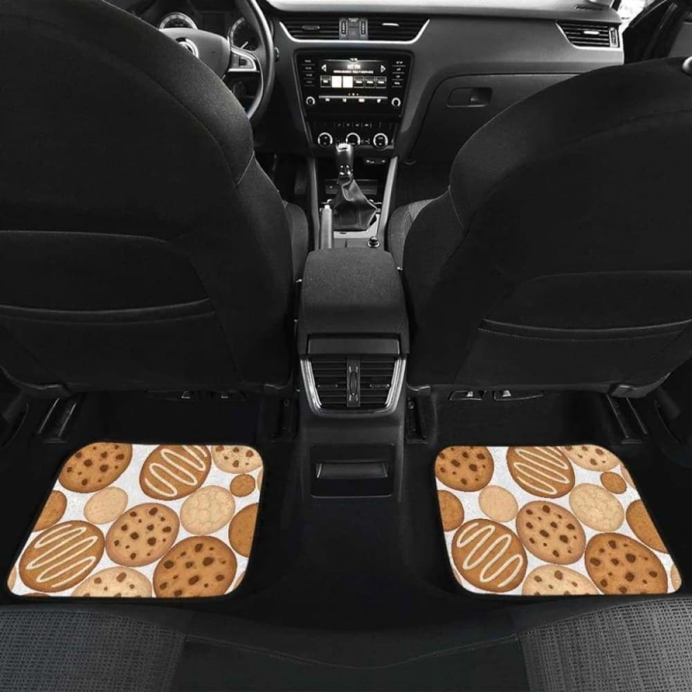 Various Cookie Pattern Front And Back Car Mats