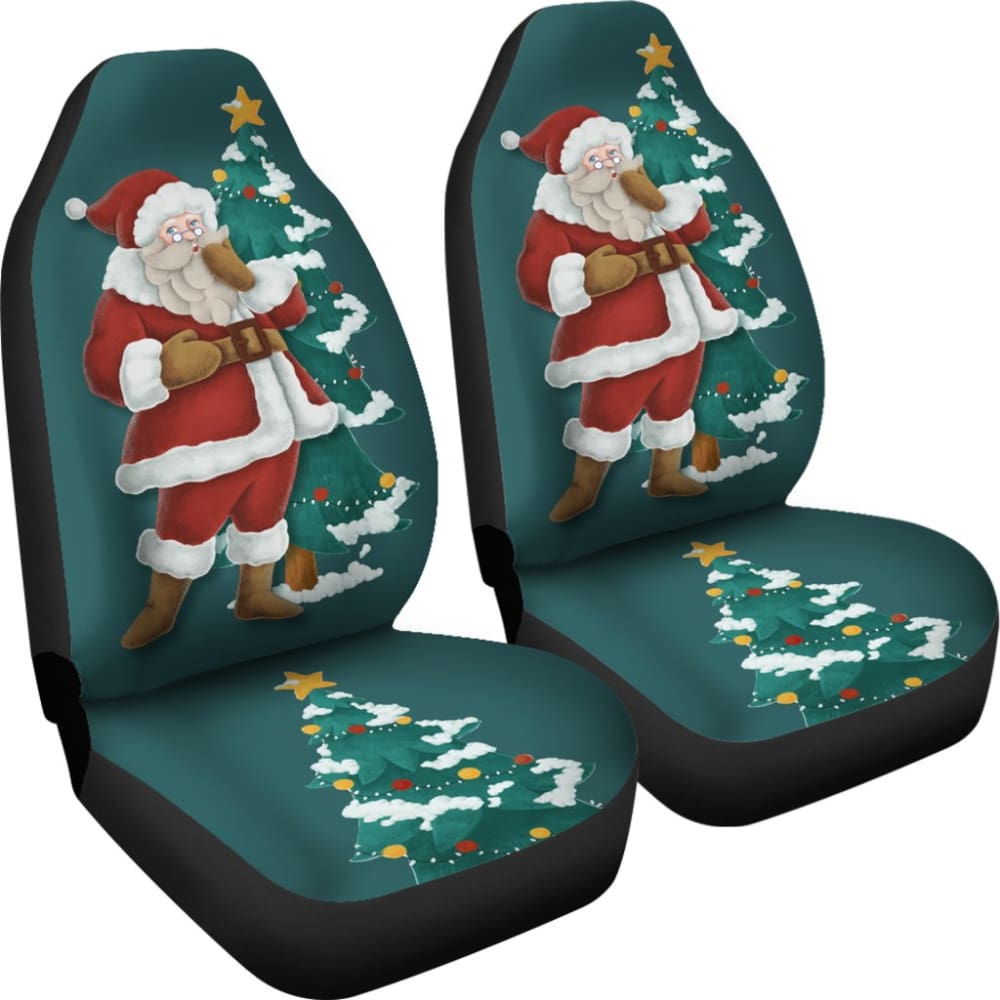 Christmas Santa Claus Custom Car Accessories Car Seat Covers