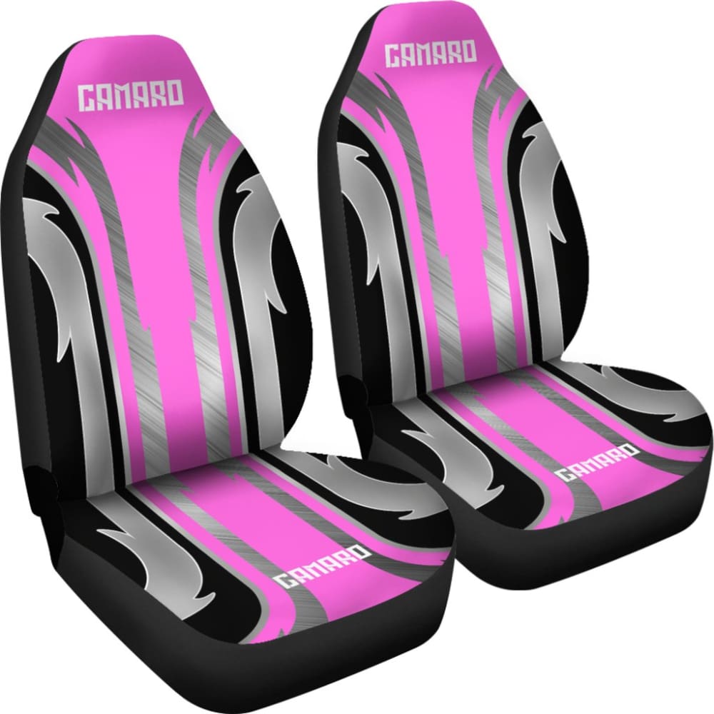 Pink Black Camaro White Letter Car Accessories Car Seat Covers