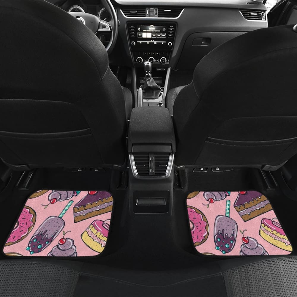 Cake Dessert Pattern Print Car Floor Mats