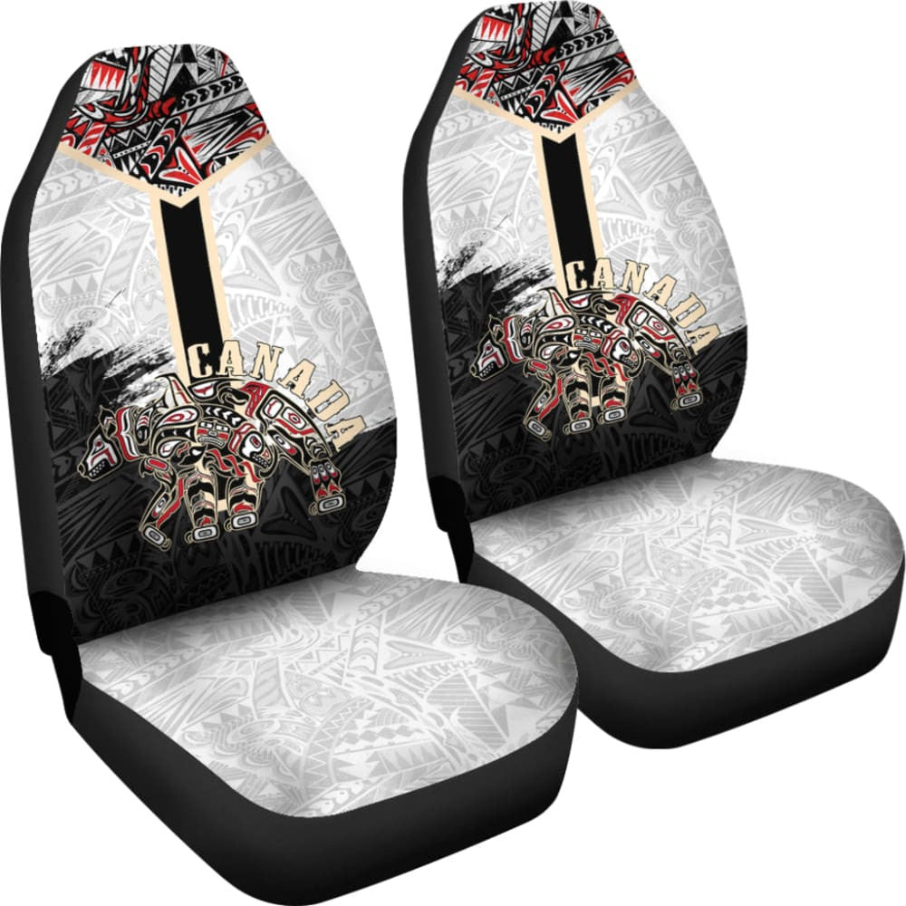 Canada Car Seat Covers Haida Bear Strength Healing And Power