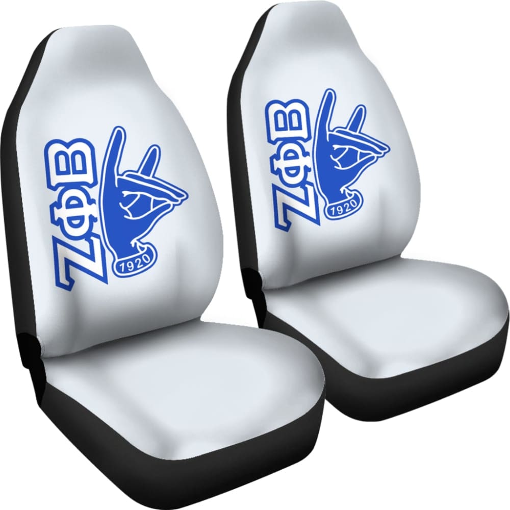 Custom Print Automobiles Car Seat Covers Zeta Phi Beta