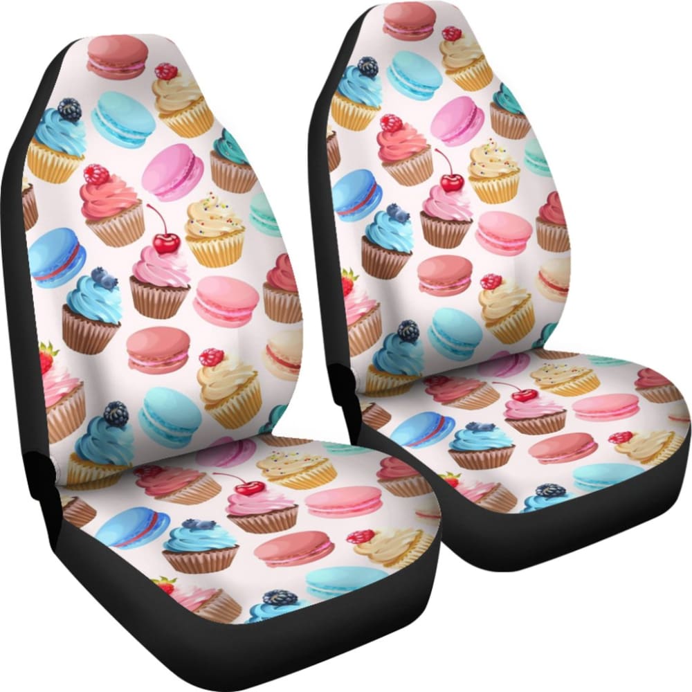 Sweet Cake Pattern Print Car Seat Covers