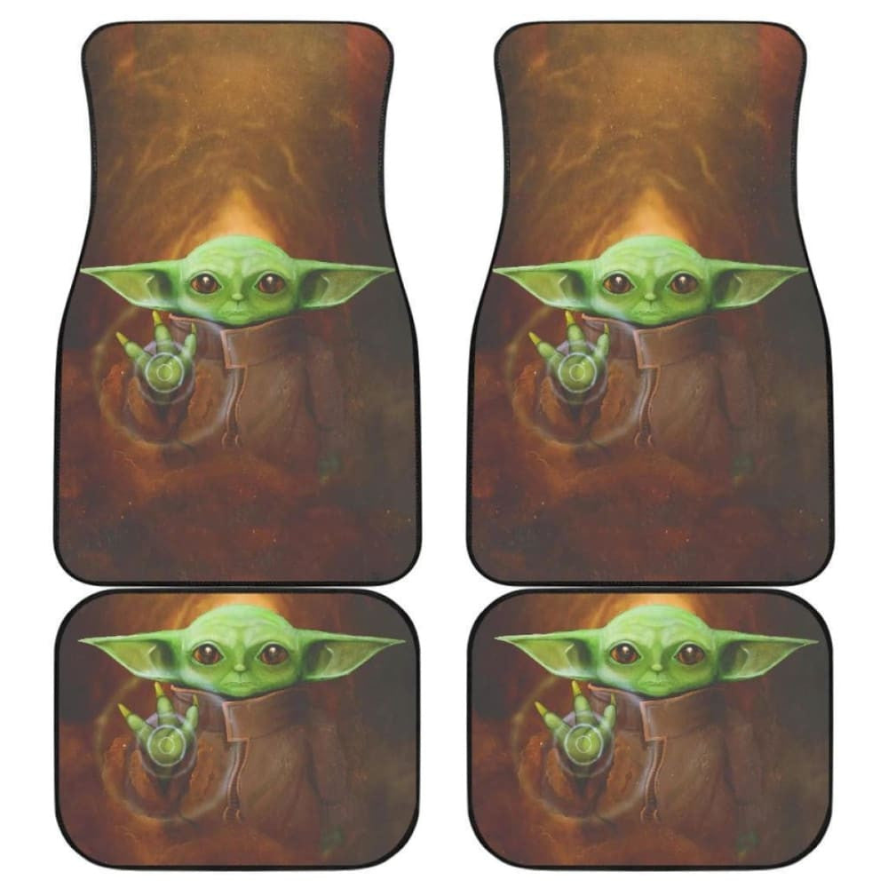 Baby Yoda Car Floor Mats Car Decor Mandalorian Idea
