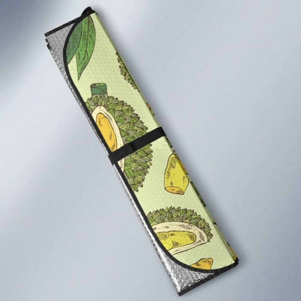 Durian Leaves Pattern Background Car Auto Sun Shades