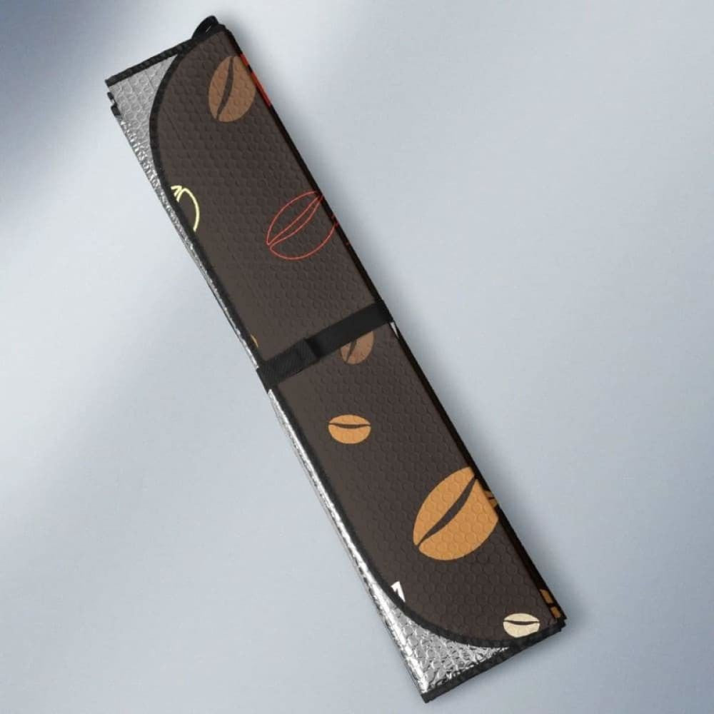 Coffee Bean Leave Pattern Car Auto Sun Shades