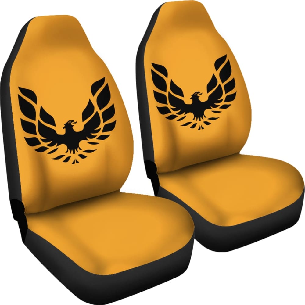 Pontiac Firebird Gold Themed Car Seat Covers Custom