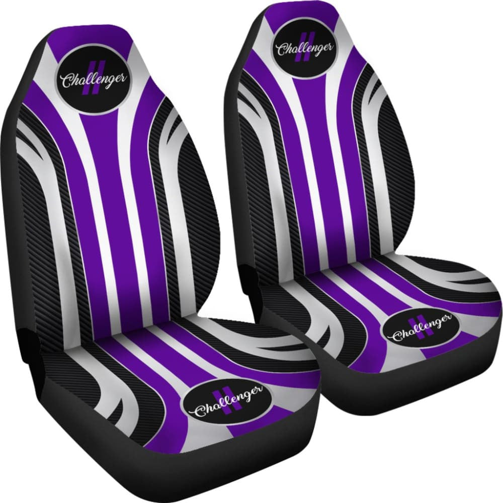 Purple Dodge Challenger Car Decor Items Car Seat Covers