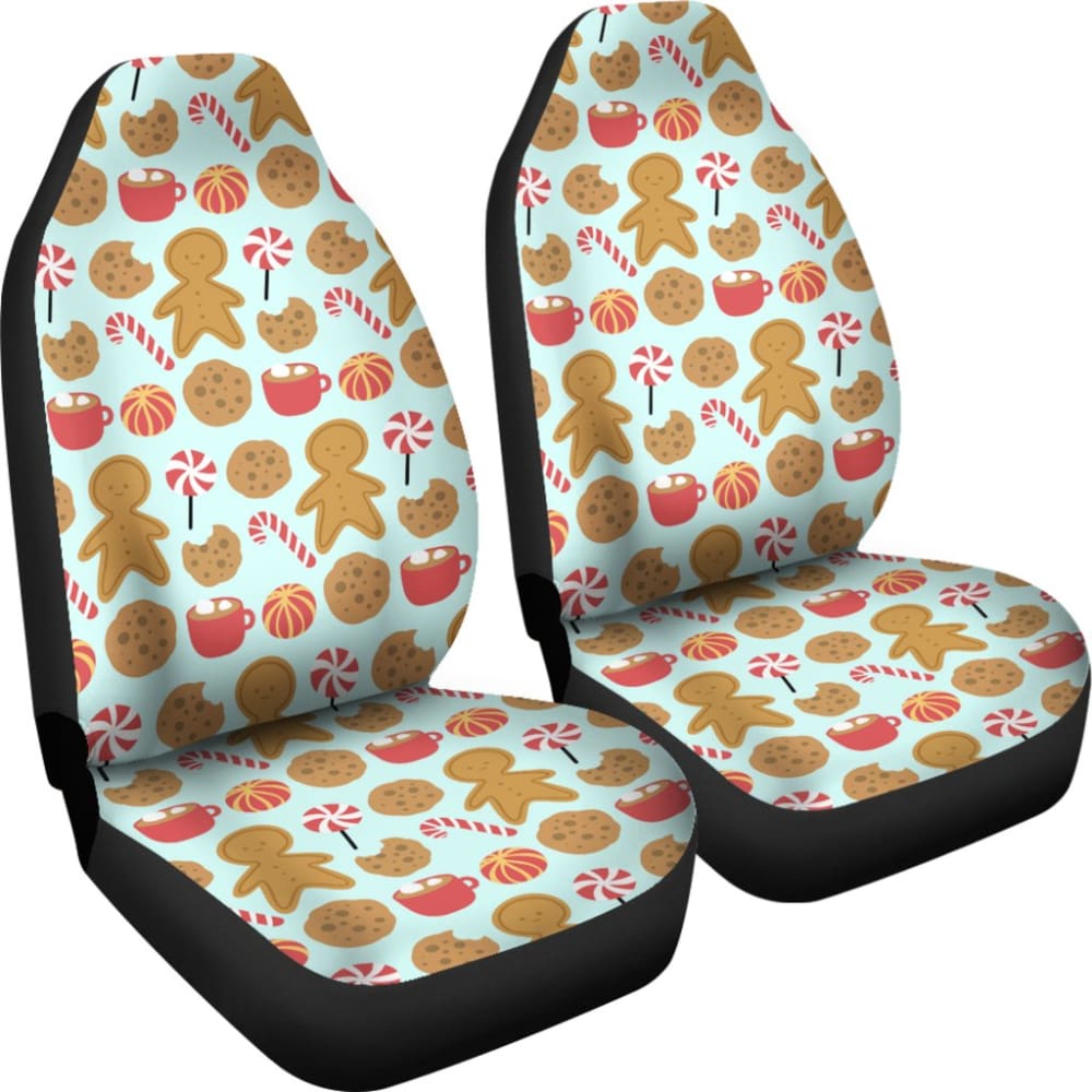 Cute Candy Gingerbread Car Seat Covers