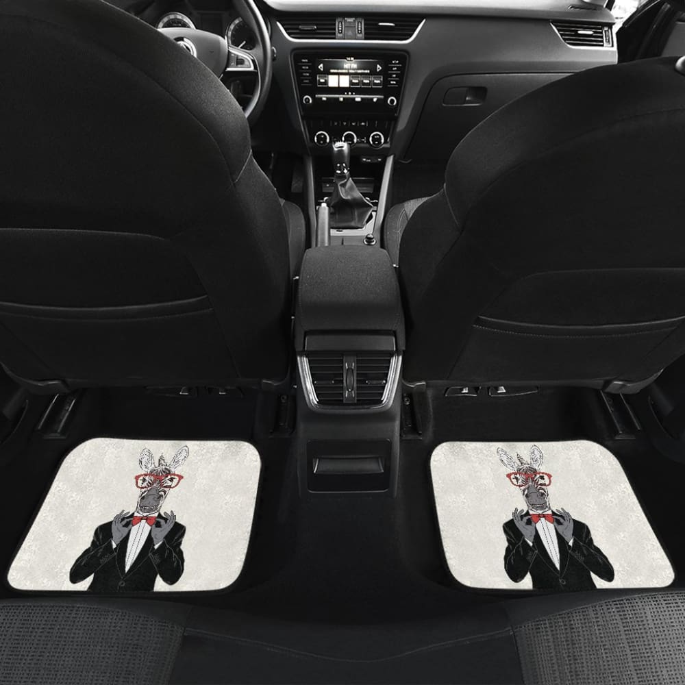 Gentle-zebra Ready For Party Car Floor Mats