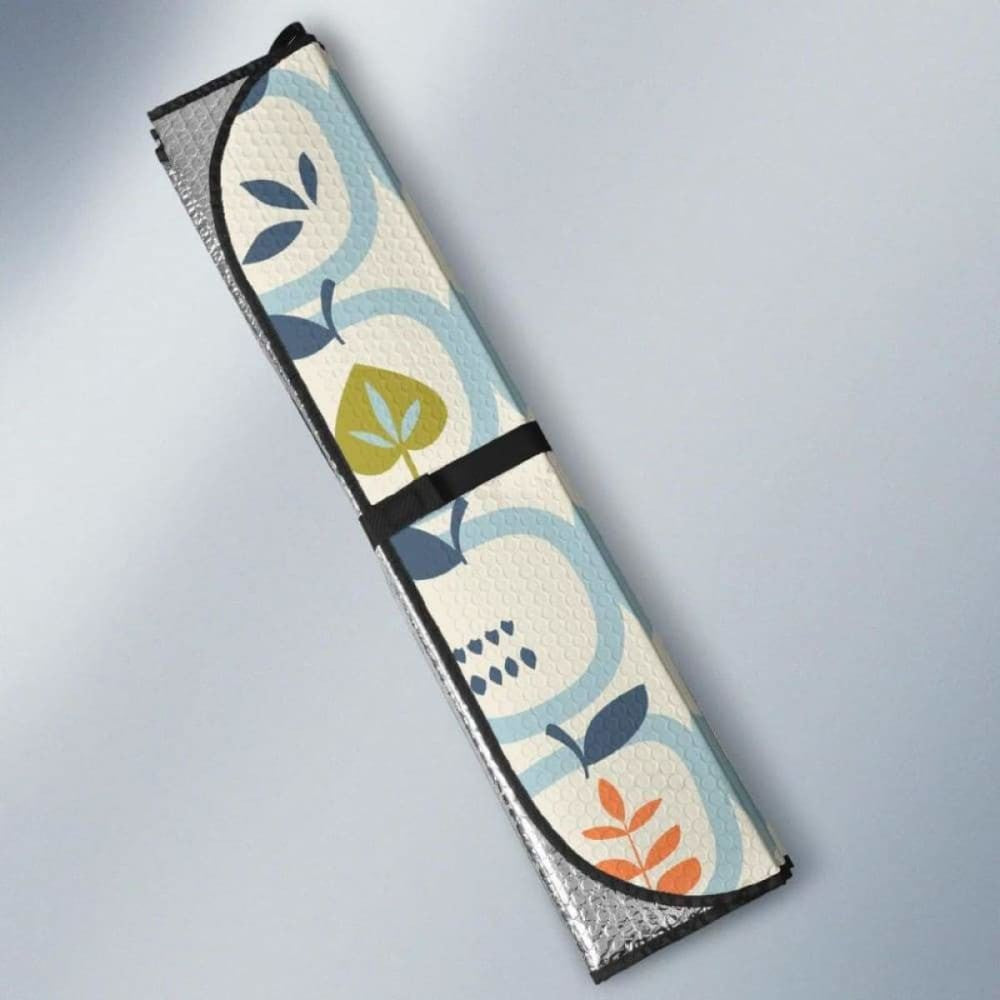 Apples Leaves Pattern Car Auto Sun Shades