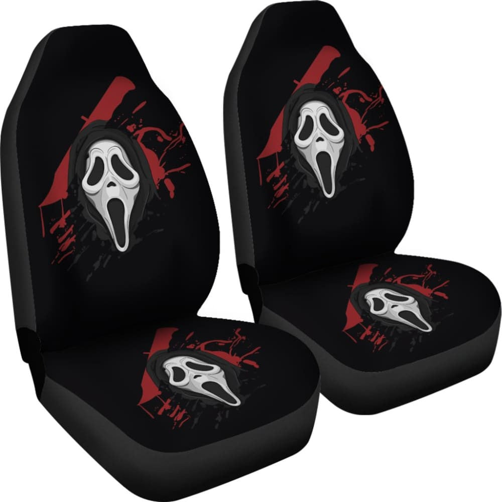 Ghostface Scream Car Seat Covers