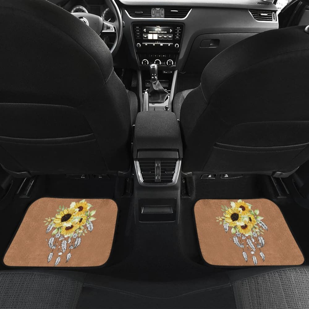 Native Sunflower Dreamcatcher Flower Lovers Car Floor Mats
