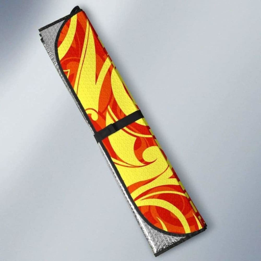Fire Flame Design Pattern Car Auto Sun Shades