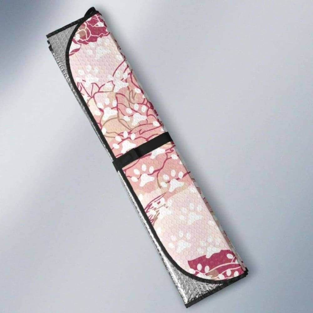 Corgi Car Auto Sun Shades - Floral