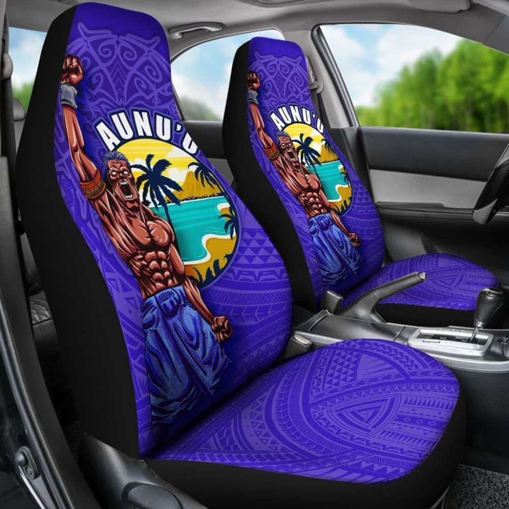 American Samoa Polynesian Car Seat Covers - Aunu'U Island -