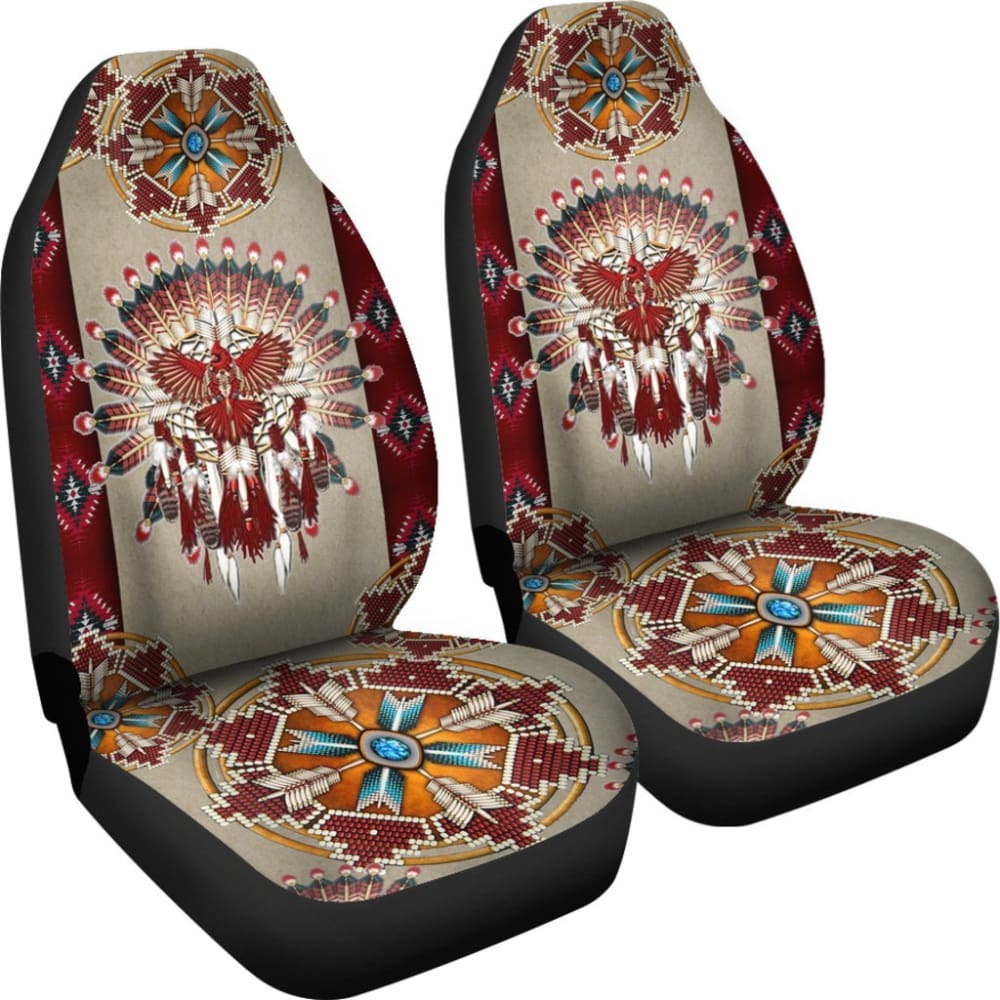 Red Thunderbird Native Car Seat Cover