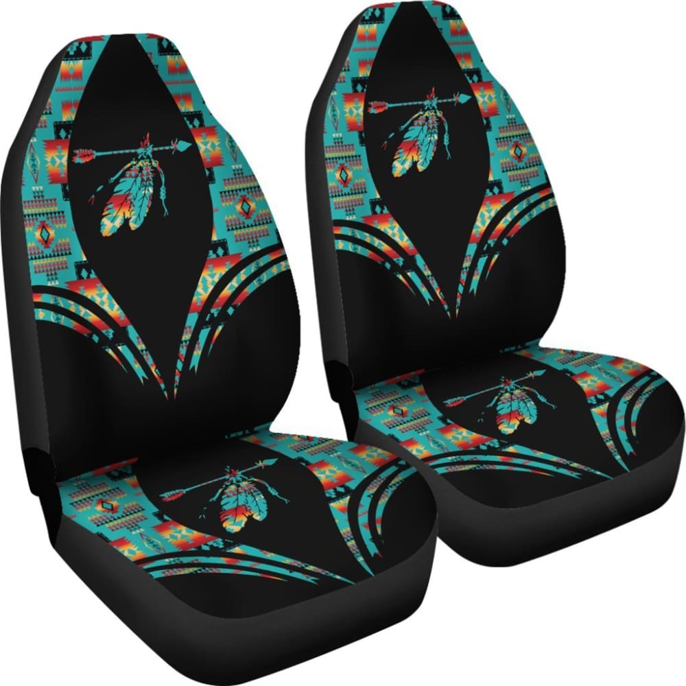 Pattern Feather Native American Car Seat Cover