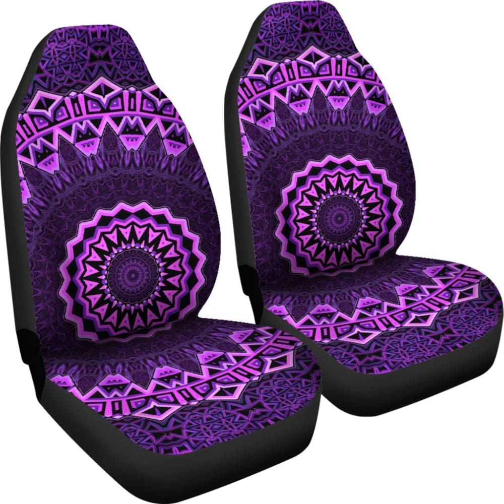 Purple Mandala Car Seat Covers
