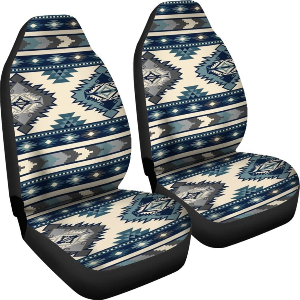 Blue Pattern Native Car Seat Cover
