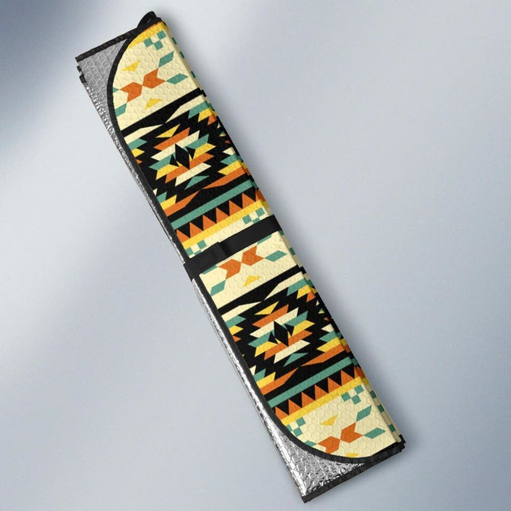 Thunderbirds Yellow Native American Symbol Auto Sun Shades