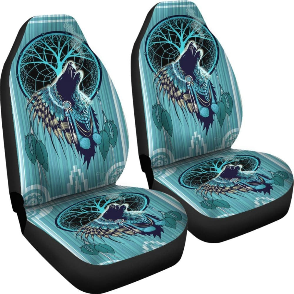 Native American Indian WolfD Car Seat Covers