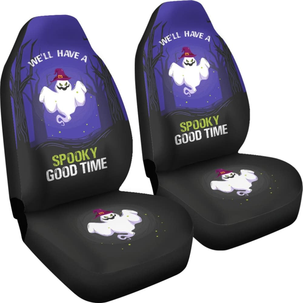 We'll Have A Spooky Good Time Ghost For A Cute Ghost Car Seat Covers
