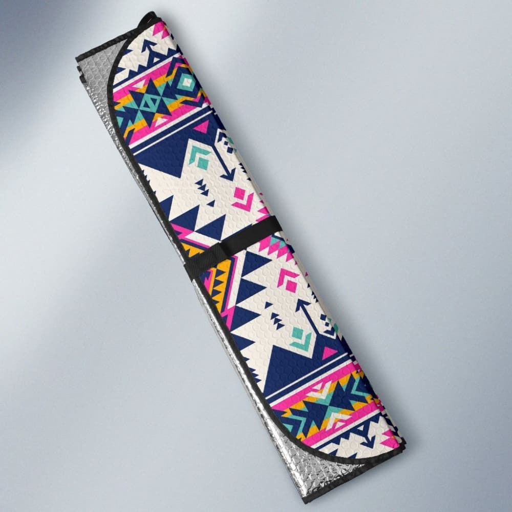 Pink Pattern Native American Auto Sun Shades