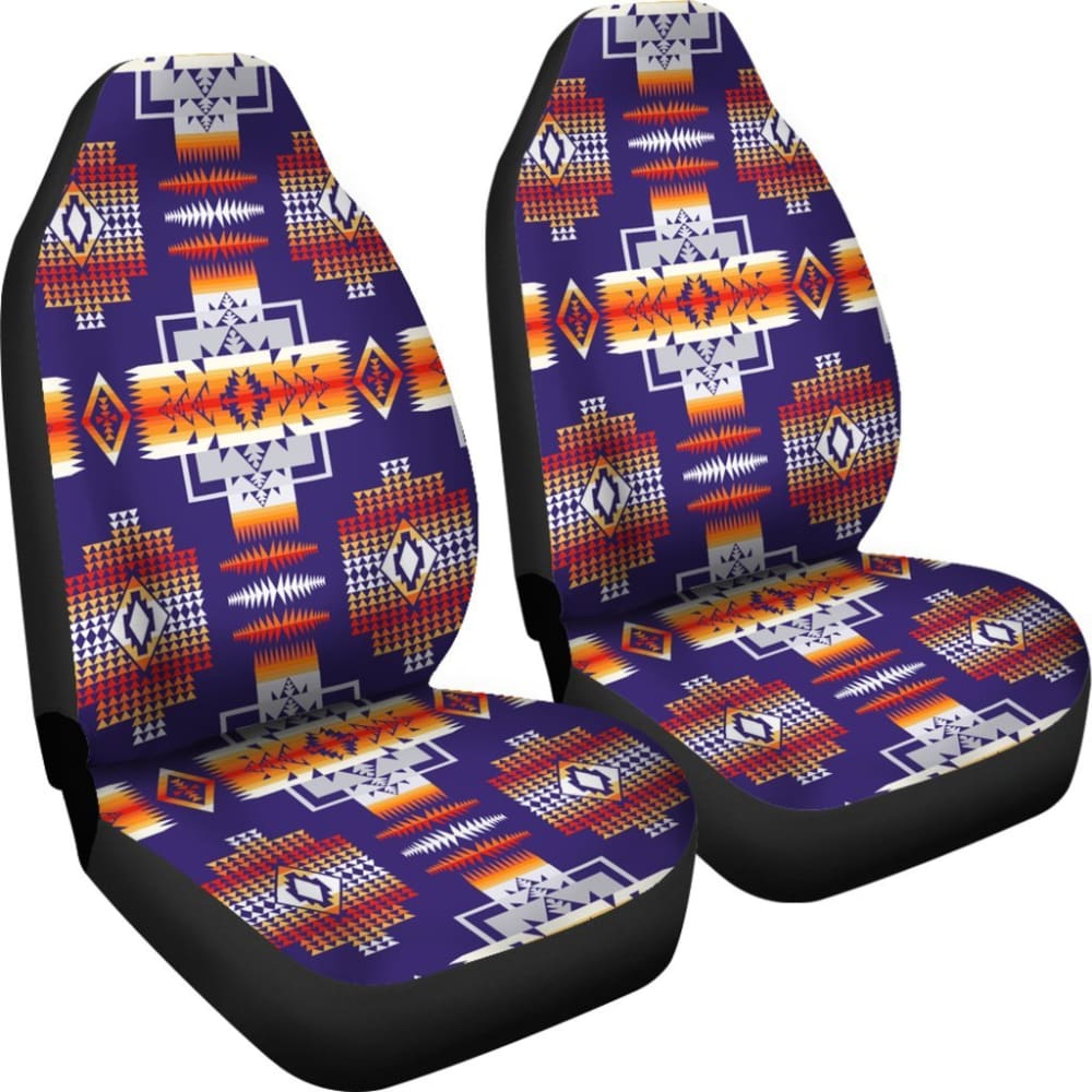 Purple Pattern Native American Car Seat Covers