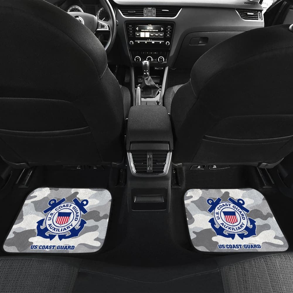 Grey Camouflage US Coast Guard Car Floor Mats
