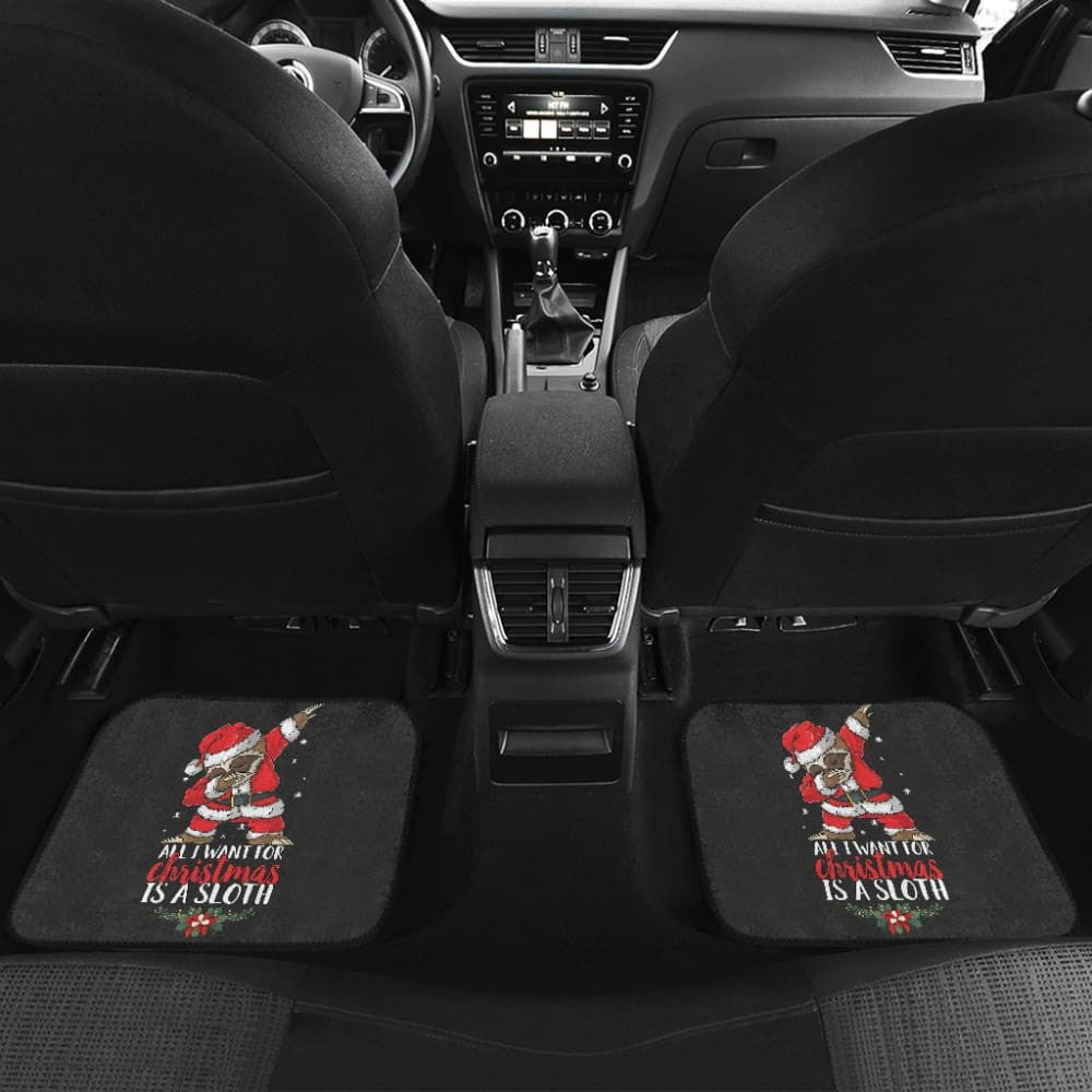 All I Want For Christmas Is A Sloth Car Floor Mats