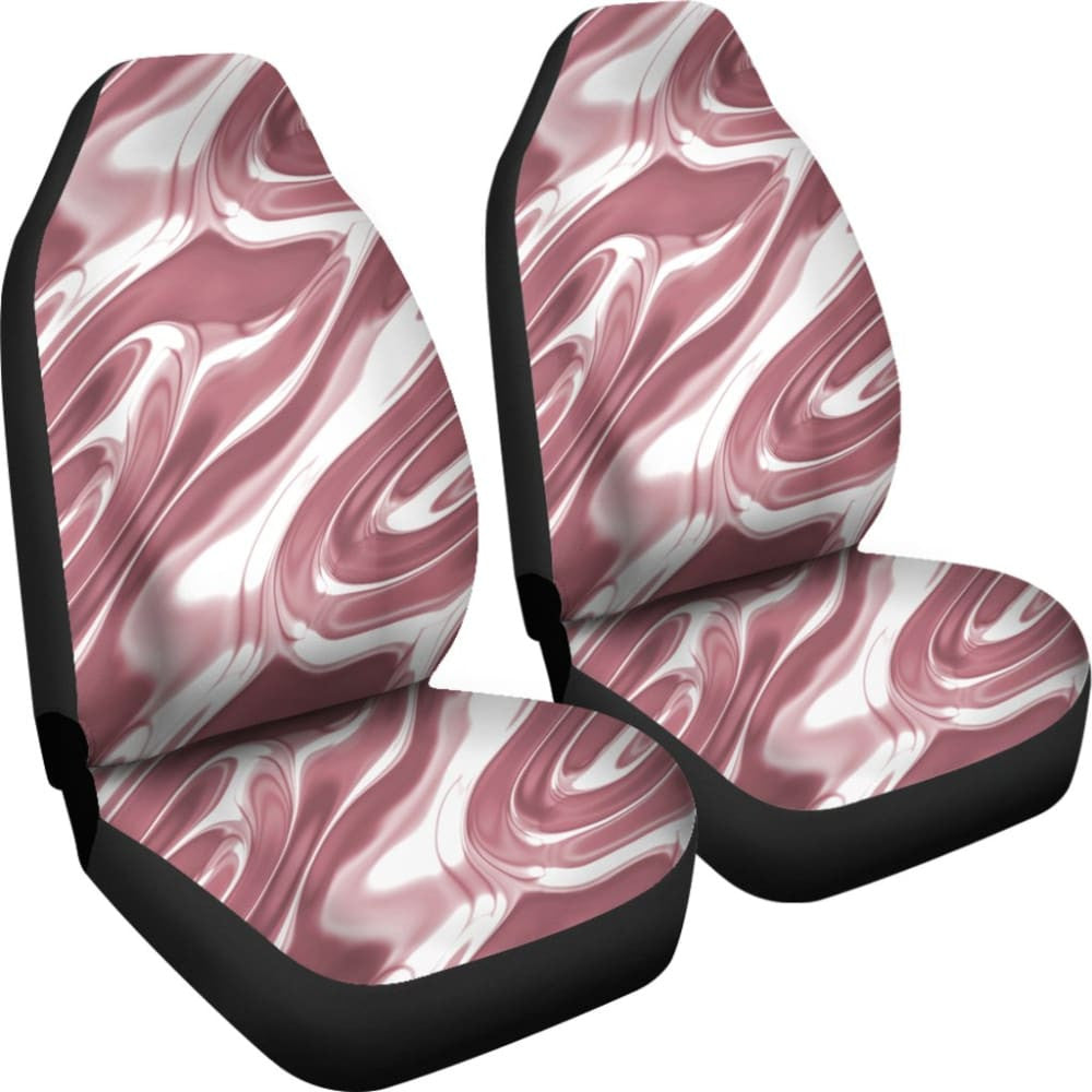 Rose Gold Liquid Metal Car Seat Covers