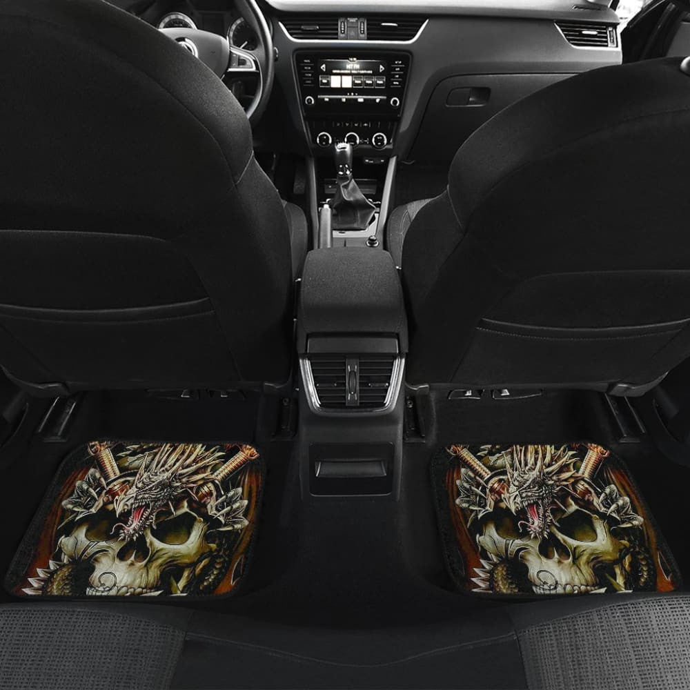 Set Pcs Dragon Skull Car Mats