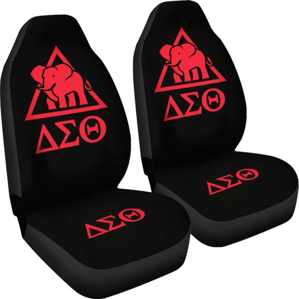 Delta Sigma Theta Sorority Black Red Amazing Car Seat Covers