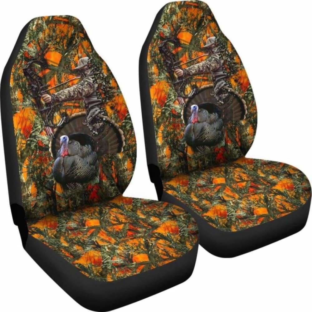 Car Seat Covers - Bow Hunting Turkey