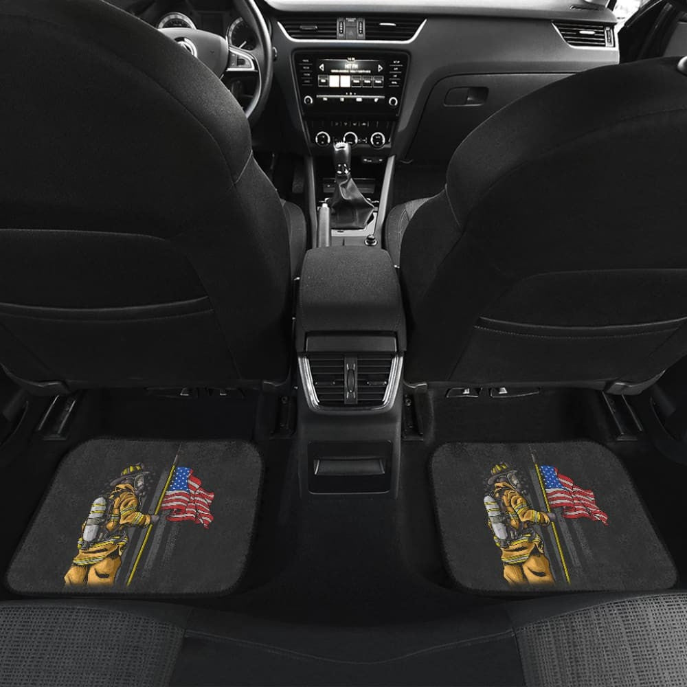 First Responders Firefighter Patriotic Car Floor Mats