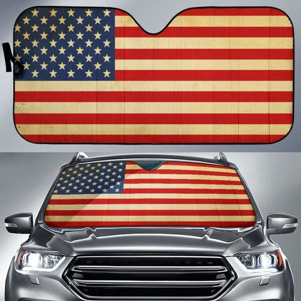 Usa Flag Car Sun Shades
