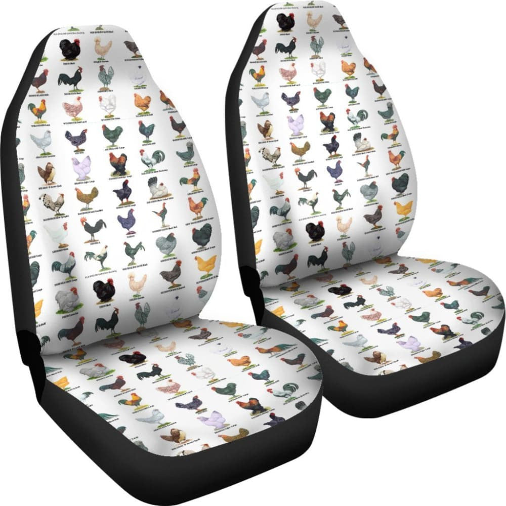 Car Seat Covers - Chicken Poultry Breeds
