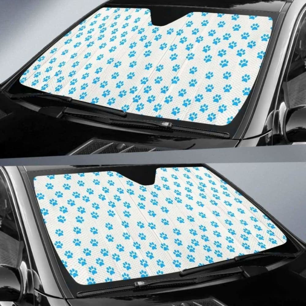 Paw Prints Car Auto Sun Shades Auto Sun Shade
