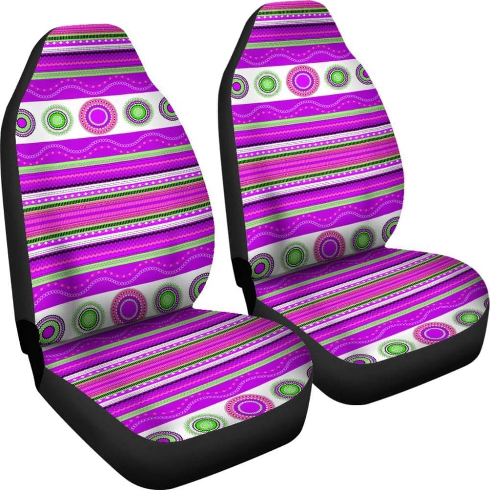 Purple Aztec Design Car Seat Covers
