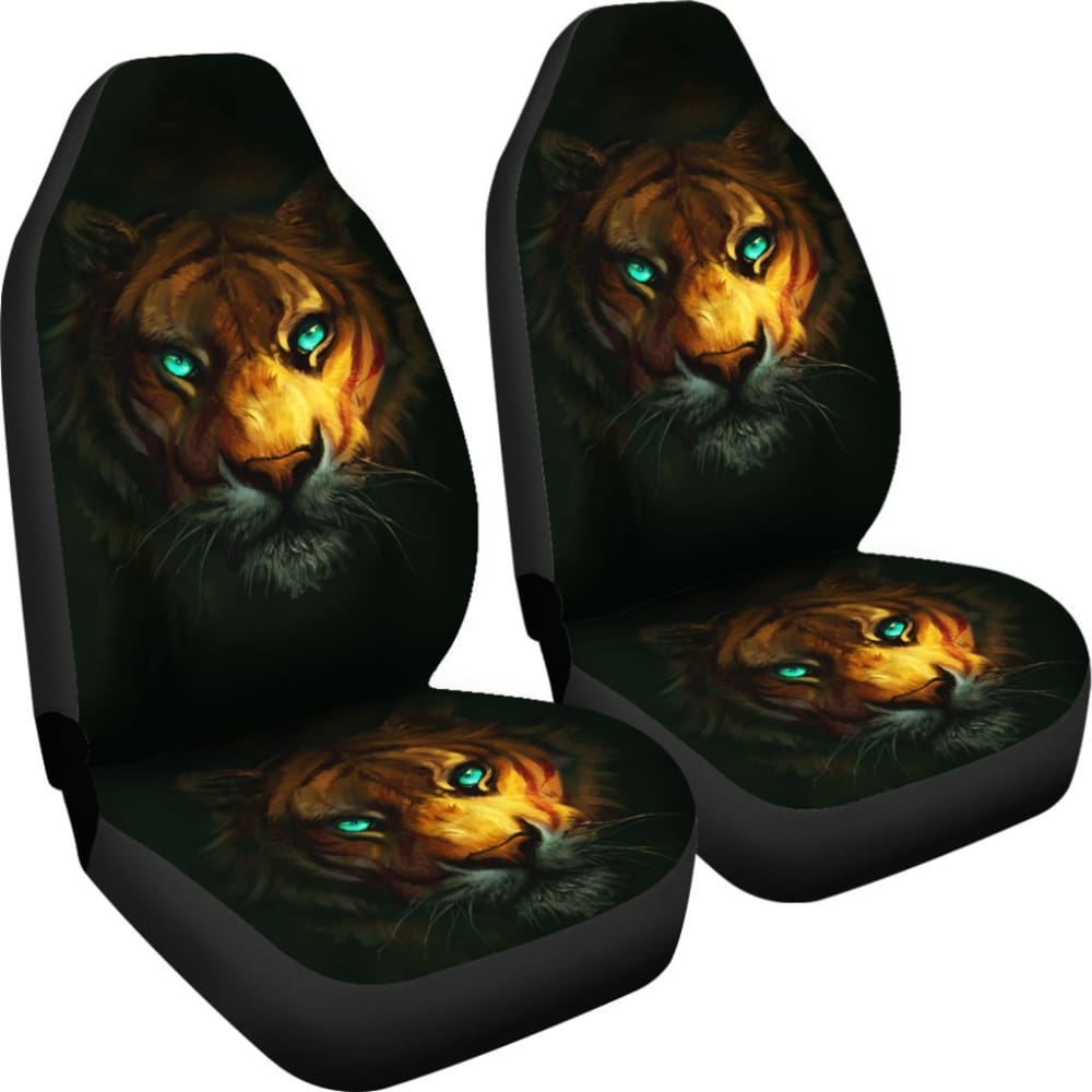 Tiger Digital Art Animal Car Seat Covers