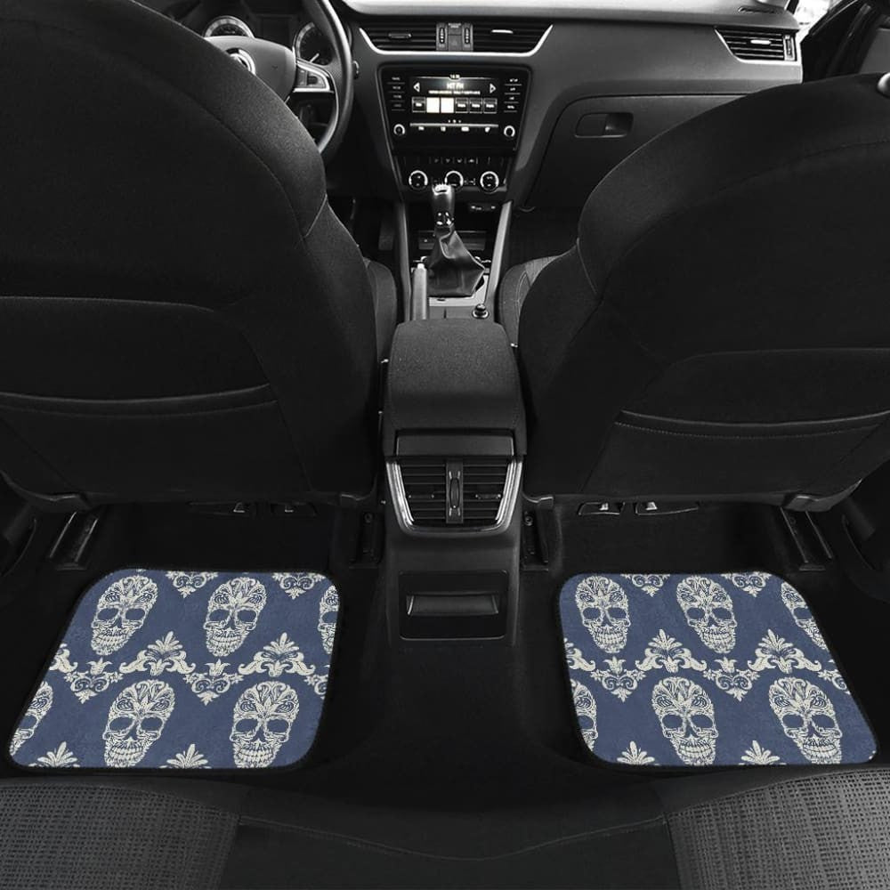 Set Of - Sugar Skulls Car Mat Car Floor Mat