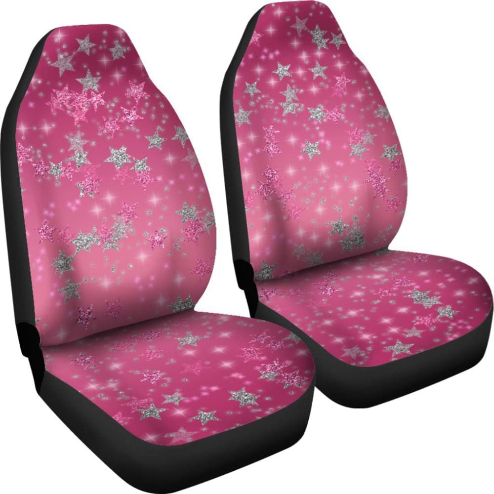 Pink Stars Car Seat Covers