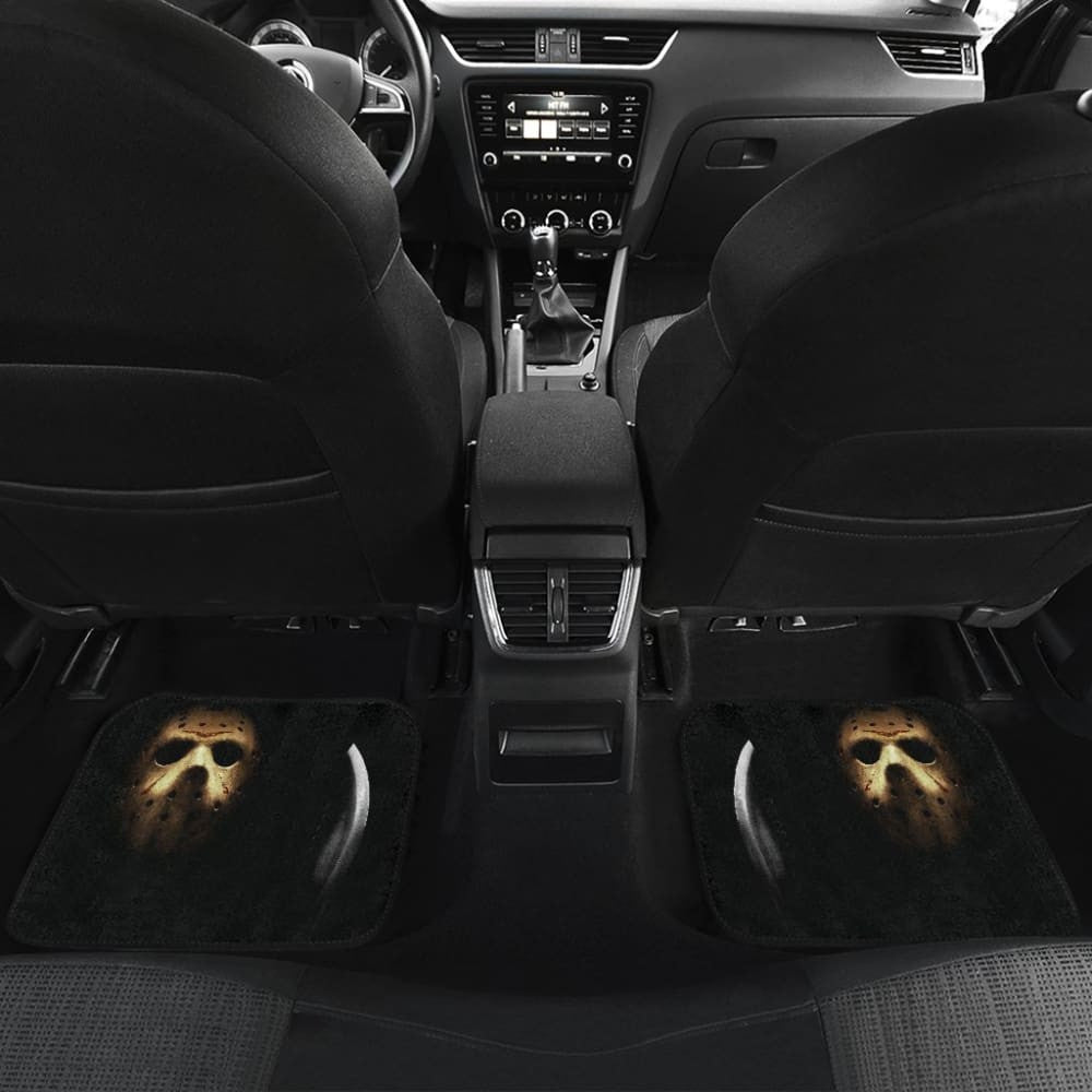 Horror Movie Friday TheTh Jason Voorhees Mask In The Dark Car Floor Mats